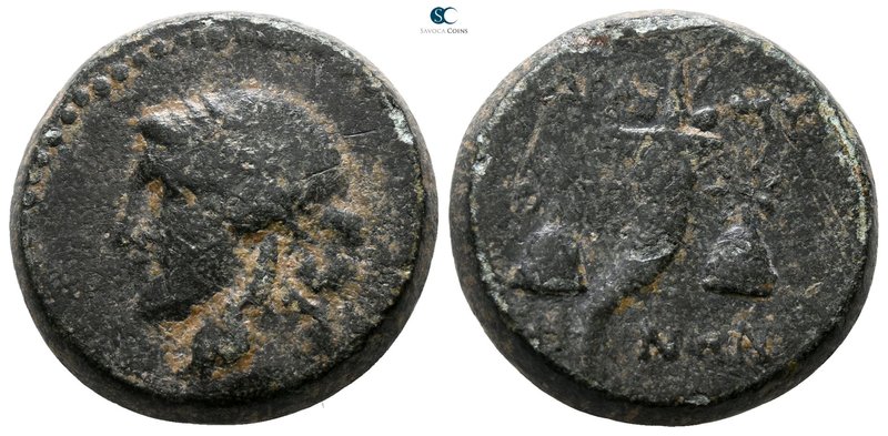 Mysia. Adramytteion circa 400-300 BC. 
Bronze Æ

18 mm., 8.72 g.



nearl...