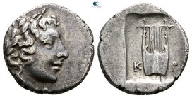 Lycia. Lycian League, Kragos circa 30-27 BC. Hemidrachm AR
