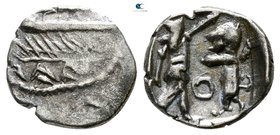Phoenicia. Sidon. Time of Baalshallim II 401-366 BC. 1/32 Shekel AR