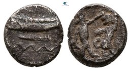 Phoenicia. Sidon. Abd'Ashtart I circa 372-358 BC. 1/16 Shekel AR
