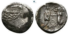 Phoenicia. Sidon. Tennes 351-347 BC. 1/16 Shekel AR