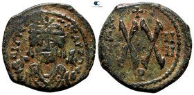 Maurice Tiberius AD 582-602. Theoupolis (Antioch). Half follis Æ