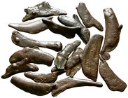 Lot of ca. 16 bronze cast dolphins / SOLD AS SEEN, NO RETURN!very fine