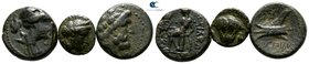 Lot of 3 Greek bronze coins / SOLD AS SEEN, NO RETURN!very fine