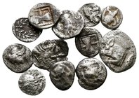 Lot of ca. 12 Greek silver coins / SOLD AS SEEN, NO RETURN!very fine