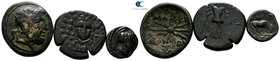 Lot of 3 Greek bronze coins / SOLD AS SEEN, NO RETURN!very fine