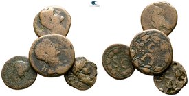 Lot of 4 Roman Provincial bronze coins / SOLD AS SEEN, NO RETURN!fine