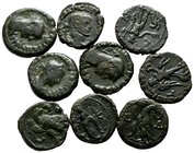 Lot of ca. 9 Roman Provincial bronze coins / SOLD AS SEEN, NO RETURN!nearly very fine
