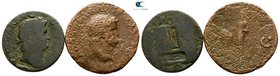 Lot of 2 Roman Imperial As / SOLD AS SEEN, NO RETURN!fine