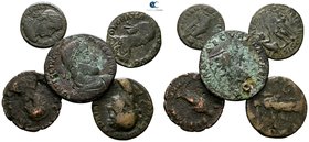 Lot of 5 Roman Imperial bronze Follis / SOLD AS SEEN, NO RETURN!nearly very fine
