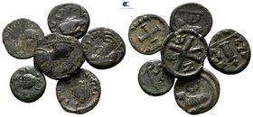 Lot of 6 Late Roman bronze coins / SOLD AS SEEN, NO RETURN!very fine