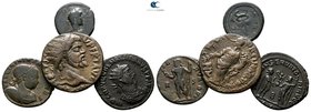 Lot of 4 Roman bronze coins / SOLD AS SEEN, NO RETURN!very fine