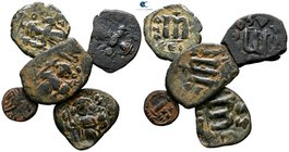 Lot of 5 Byzantine bronze coins / SOLD AS SEEN, NO RETURN!very fine