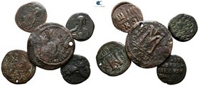 Lot of 5 Byzantine bronze coins / SOLD AS SEEN, NO RETURN!nearly very fine