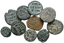 Lot of ca. 10 Islamic bronze coins / SOLD AS SEEN, NO RETURN!nearly very fine