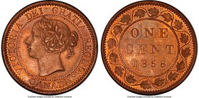 Victoria Specimen Cent 1858 UNC Details (Questionable Color) PCGS, London mint, KM1. Very scarce as a Specimen issue and visually impressive owing to ...