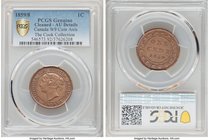 Victoria "Wide 9 - Coin Axis" Cent 1859/8 AU Details (Cleaned) PCGS, London mint, KM1. Wide 9, Coin Axis/Alignment variety. 

HID09801242017
