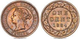 Victoria Cent 1884 AU Details (Cleaned) PCGS, London mint, KM7.

HID09801242017