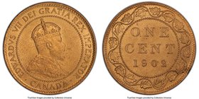 Edward VII Cent 1902 MS65 Red PCGS, London mint, KM8. Untoned, and a highly impressive example in this lofty gem condition.

HID09801242017