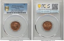 George VI Cent 1945 UNC Details (Cleaned) PCGS, Royal Canadian Mint, KM32. 

HID09801242017