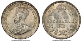 George V 5 Cents 1918 MS65 PCGS, Ottawa mint, KM22. Light gold toning over lustrous, otherwise white, fields. Ex. Belzberg Collection

HID09801242017
