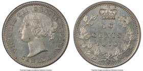 Victoria "5/5" 10 Cents 1858 MS63 PCGS, London mint, KM3. 5/5 Variety. Reflective fields. 

HID09801242017