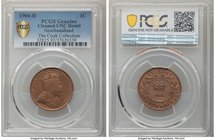 Newfoundland. Edward VII Cent 1904-H UNC Details (Cleaned) PCGS, Heaton mint, KM9. Displaying fully struck detail, with an essentially matte appearanc...