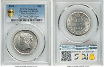 Newfoundland. Victoria 50 Cents 1900 AU Details (Cleaned) PCGS, London mint, KM6. A type difficult to acquire so close to Mint State, with strong deta...