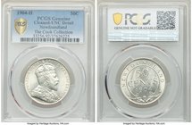 Newfoundland. Edward VII 50 Cents 1904-H UNC Details (Cleaned) PCGS, Heaton mint, KM11. Mintage: 140,000. The only date of type struck at the Heaton m...