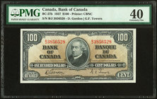 Canada Bank of Canada $100 2.1.1937 BC-27b PMG Extremely Fine 40. 

HID09801242017