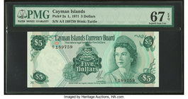 Cayman Islands Currency Board 5 Dollars 1971 (ND 1972) Pick 2a PMG Superb Gem Unc 67 EPQ. 

HID09801242017
