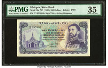 Ethiopia State Bank of Ethiopia 100 Dollars ND (1961) Pick 23b PMG Choice Very Fine 35. 

HID09801242017