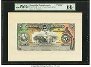 Guatemala Banco de Occidente en Quezaltenango 5 Pesos 19xx Pick S176fp Front Proof PMG Gem Uncirculated 66 EPQ. 

HID09801242017
