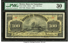 Mexico Banco de Tamaulipas 100 Pesos 10.1.1914 Pick S433c M524c PMG Very Fine 30. 

HID09801242017