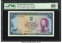 Rhodesia Reserve Bank of Rhodesia 5 Pounds 10.11.1964 Pick 26a PMG Extremely Fine 40 EPQ. 

HID09801242017