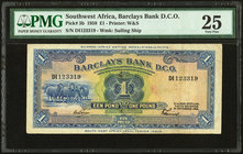 Southwest Africa Barclays Bank D.C.O. 1 Pound 29.11.1958 Pick 5b PMG Very Fine 25. 

HID09801242017