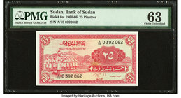 Sudan Bank of Sudan 25 Piastres 1964 Pick 6a PMG Choice Uncirculated 63. Stain.

HID09801242017