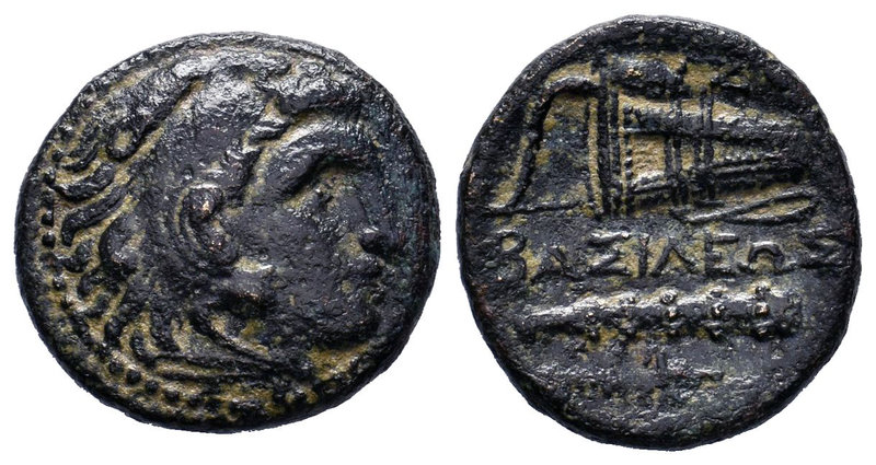 Macedonian Kingdom. Alexander III the Great. 336-323 B.C. AE. Uncertain mint in ...