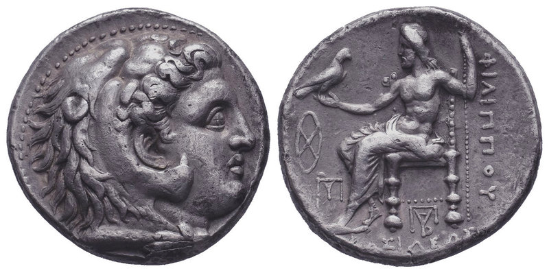 KINGS of MACEDON. Philip III – Circa 323-310 BC. AR Tetradrachm In the name and ...