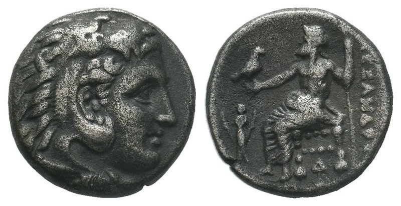 Alexander III the Great (336-323 BC). AR drachm. 
Diameter: 17mm
Weight: 4.10g...