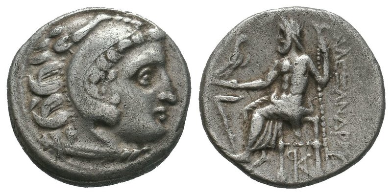 Alexander III the Great (336-323 BC). AR Drachm
Diameter: 17mm
Weight: 4.11gr...