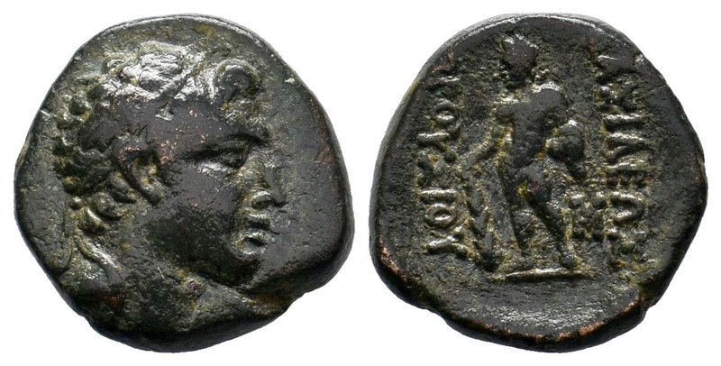 KINGS OF BITHYNIA. Prusias II Cynegos (182-149 BC). Ae. Obv: Head right, wearing...