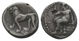 CILICIA, Tarsos. Mazaios. Satrap of Cilicia, 361/0-334 BC. AR Half Stater
Diameter: 14mm
Weight: 3.26gr
Condition: Very Fine
Provenance: From a Pr...