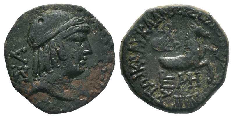 CILICIA. Seleukeia ad Kalykadnon. Ae (2nd century BC). Obv: ΣY. Laureate head of...
