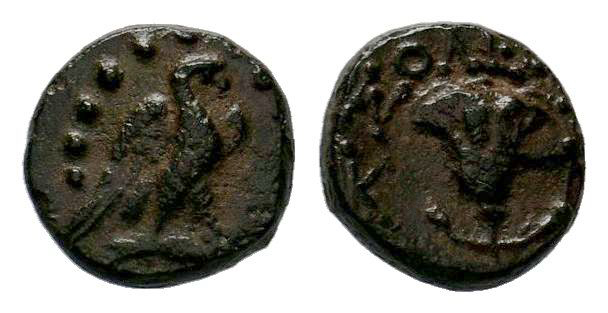 CILICIA, Soloi AE, 2nd and 1st Century BC. Eagle and Rose,
Diameter: 12mm
Weig...