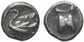 CILICIA, Mallos. 385-333 BC. AR Obol. Astragalos / Swan left with open wings. SNG Levante 165 (this coin); SNG France 385; BMC Lycaonia -; SNG Copenha...