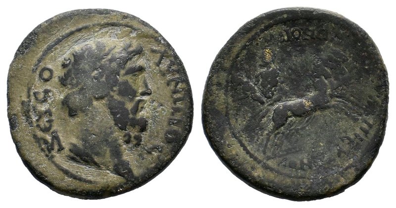 Marcus Aurelius, 161-180 AD. AE , struck under archon Quintus. AVT KAIC - ANTΩNE...