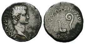 CAPPADOCIA. Caesarea. Gaius 'Caligula' (AD 37-41). AR drachm . Struck ca. AD 37-8. C. CAESAR AVG GERMANICVS, bare head of Caligula right / IMPERATOR. ...