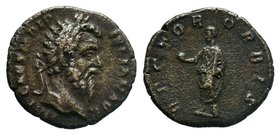 Didius Julianus, 193. Silver Denarius, Rome. IMP CAES M DID IVLIAN AVG Laureate head of Didius Julianus to right. Rev. RECTOR ORBIS Didius Julianus, t...