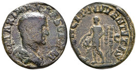 Maximinus I. AD 235-238. Æ Sestertius. Rome mint.
Weight: 19.23gr
Condition: Very Fine
Provenance: From a Private UK Collection.